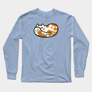 JUST PURR, Orange and White Cat Long Sleeve T-Shirt